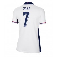 Camisa de time de futebol Inglaterra Bukayo Saka #7 Replicas 1º Equipamento Feminina Europeu 2024 Manga Curta